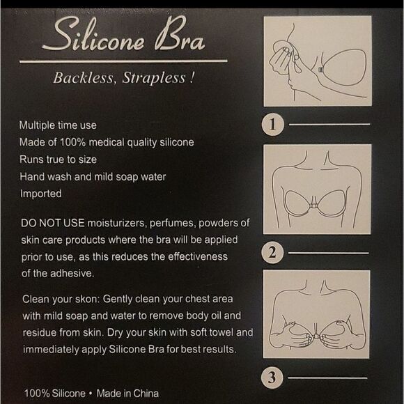 Strapless backless adhesive bra   - Picture 5 of 5